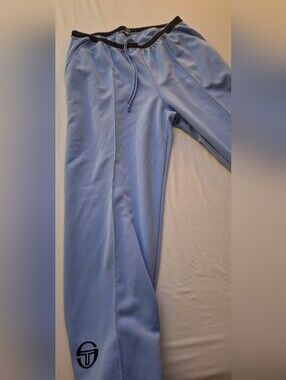 Salvatore Ferragamo Sky Blue Joggers with Black Waistband